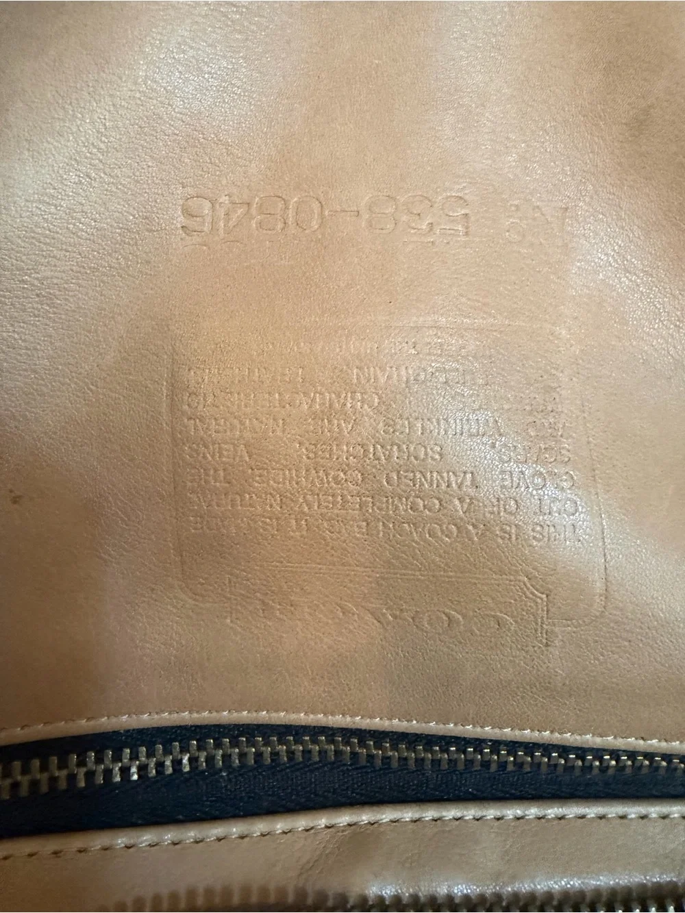 Vintage Coach 0846 Tan Leather Satchel Doctor Bag w/ Hangtag